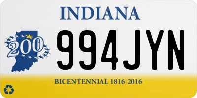 IN license plate 994JYN