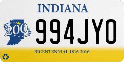 IN license plate 994JYO