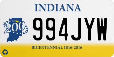 IN license plate 994JYW