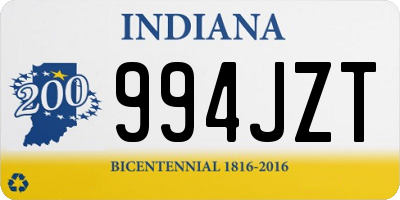 IN license plate 994JZT