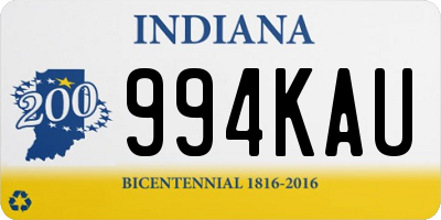 IN license plate 994KAU