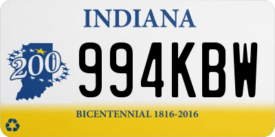 IN license plate 994KBW