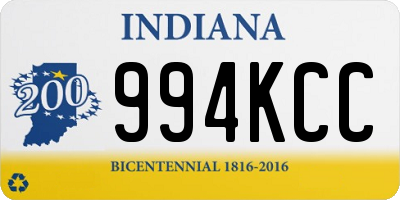 IN license plate 994KCC