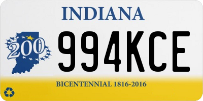 IN license plate 994KCE