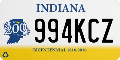 IN license plate 994KCZ