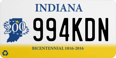 IN license plate 994KDN