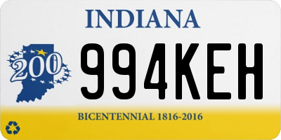 IN license plate 994KEH