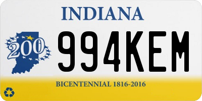 IN license plate 994KEM