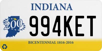 IN license plate 994KET