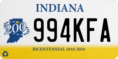 IN license plate 994KFA