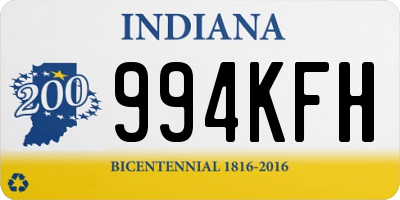 IN license plate 994KFH