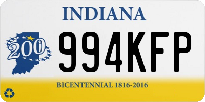 IN license plate 994KFP