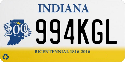 IN license plate 994KGL