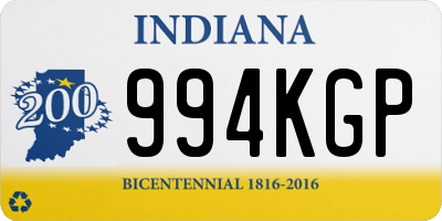 IN license plate 994KGP