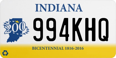 IN license plate 994KHQ