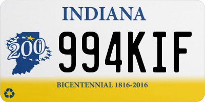 IN license plate 994KIF