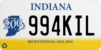 IN license plate 994KIL