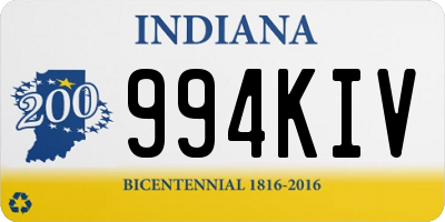 IN license plate 994KIV