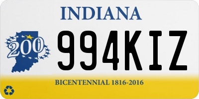 IN license plate 994KIZ