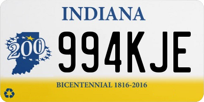 IN license plate 994KJE