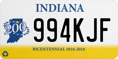 IN license plate 994KJF