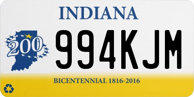 IN license plate 994KJM