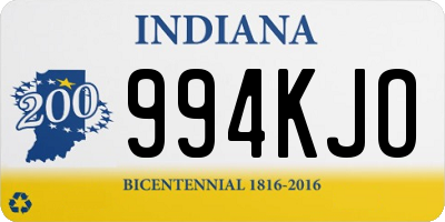 IN license plate 994KJO