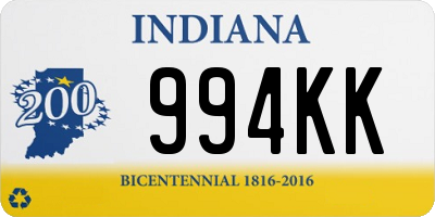 IN license plate 994KK
