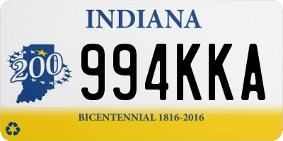 IN license plate 994KKA