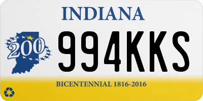 IN license plate 994KKS