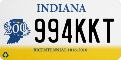 IN license plate 994KKT