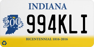 IN license plate 994KLI