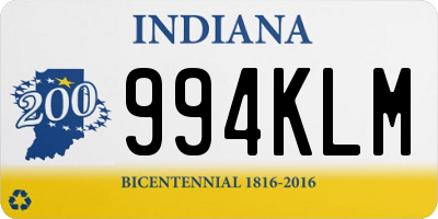 IN license plate 994KLM