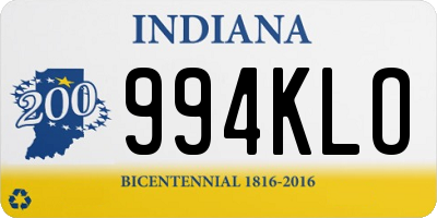 IN license plate 994KLO