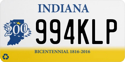 IN license plate 994KLP