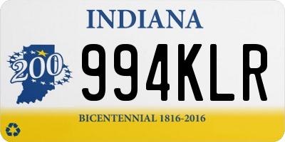 IN license plate 994KLR