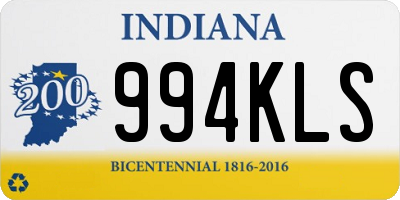 IN license plate 994KLS