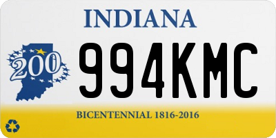 IN license plate 994KMC