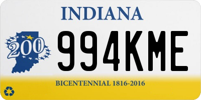 IN license plate 994KME