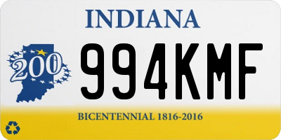 IN license plate 994KMF