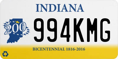 IN license plate 994KMG