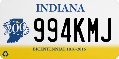 IN license plate 994KMJ