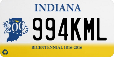 IN license plate 994KML