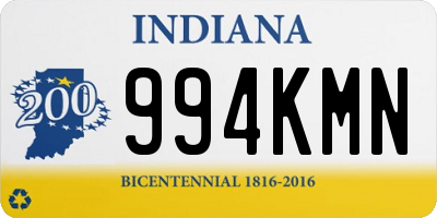 IN license plate 994KMN