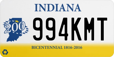 IN license plate 994KMT