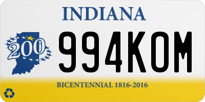 IN license plate 994KOM