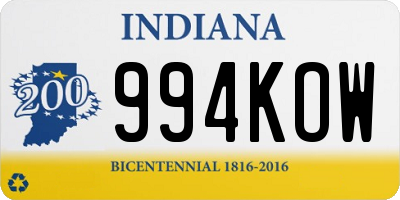 IN license plate 994KOW