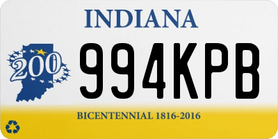 IN license plate 994KPB