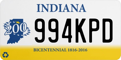 IN license plate 994KPD