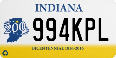 IN license plate 994KPL